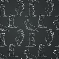 Doodle dogs pattern