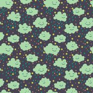 Doodle clouds pattern N2