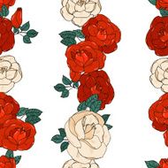 Seamless pattern with roses N59