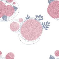 Seamless texture with asters N16