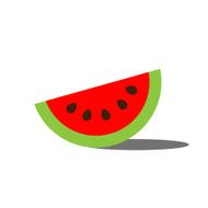 Watermelon on White Background