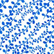 Vector watercolor seamless pattern with hand drawn branches and leaves N2