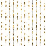Seamless pattern with gold arrows N2