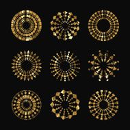 Gold tribal tattoo N3