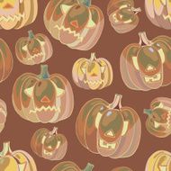 Halloween background with pumpkins