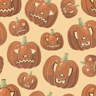 Halloween background with pumpkins N2