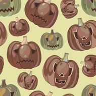 Halloween background with pumpkins N3