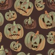 Halloween background with pumpkins N4