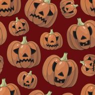 Halloween background with pumpkins N6