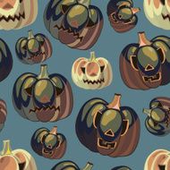 Halloween background with pumpkins N8