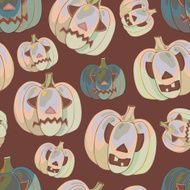 Halloween background with pumpkins N10