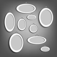 Vector oval frames