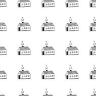 houses seamless pattern N4