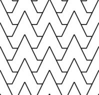 Black and white geometric seamless pattern abstract background N16