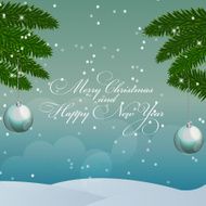 Abstract beauty Christmas and New Year background vector illust N26