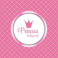 Princess Crown Frame Vector Illustration N2