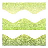 Seamless background wave mosaic of yellow and green colors
