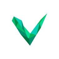 Polygonal OK Icon with geometrical figures N2