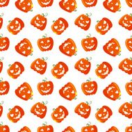 halloween seamless pattern with pumpkins N4