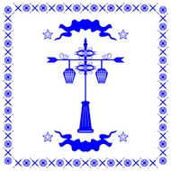 Typical Dutch tile vector