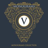 Vintage vector monogram N9