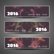 Set of New Year Headers - 2016 N6