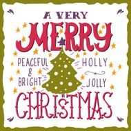 Greeting card A very Merry Christmas N3