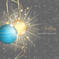 Christmas background with baubles N2