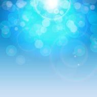 Natural Sunny Background Vector Illustration