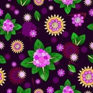 Seamless floral pattern vector illustration N5