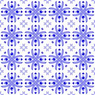 Seamless pattern in the style of Dutch tiles