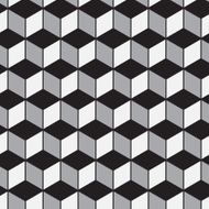Abstract geometric tiles 3D seamless pattern background