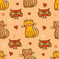 cute valentines seamless background