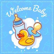 Baby Shower Card Welcome Baby!