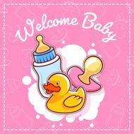Baby Shower Card Welcome Baby! N2