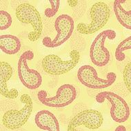 Geometric paisley backdrop Seamless pattern N4