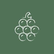 Raspberry icon drawn in chalk