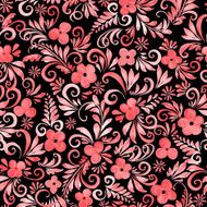 Watercolor flowers seamless pattern N22