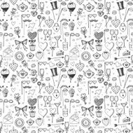 Seamless Valentines Day texture