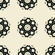 Seamless stylized flowers lace tile