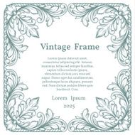 Vintage square ornate frame