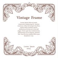 Vintage square ornate frame N2