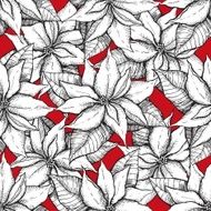 Vector seamless poistella pattern