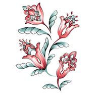Decorative Tulip Flower Illustration