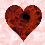 heart with graphic background