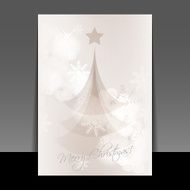 Christmas Card Flyer or Cover Design Template N4
