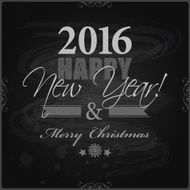 2016 Happy New Year card Merry Christmas or background