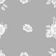 Black And White Flowers N14