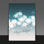 Christmas Card Flyer or Cover Design Template N5
