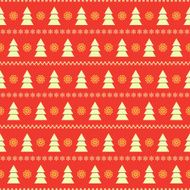 Seamless background with fir trees